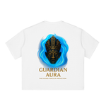 Boxy Half-Sleeve Raw-Edge T-Shirt