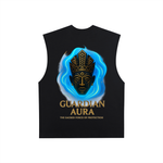 Raw Edge Cotton Tank Top