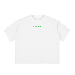 Boxy Half-Sleeve Raw-Edge T-Shirt