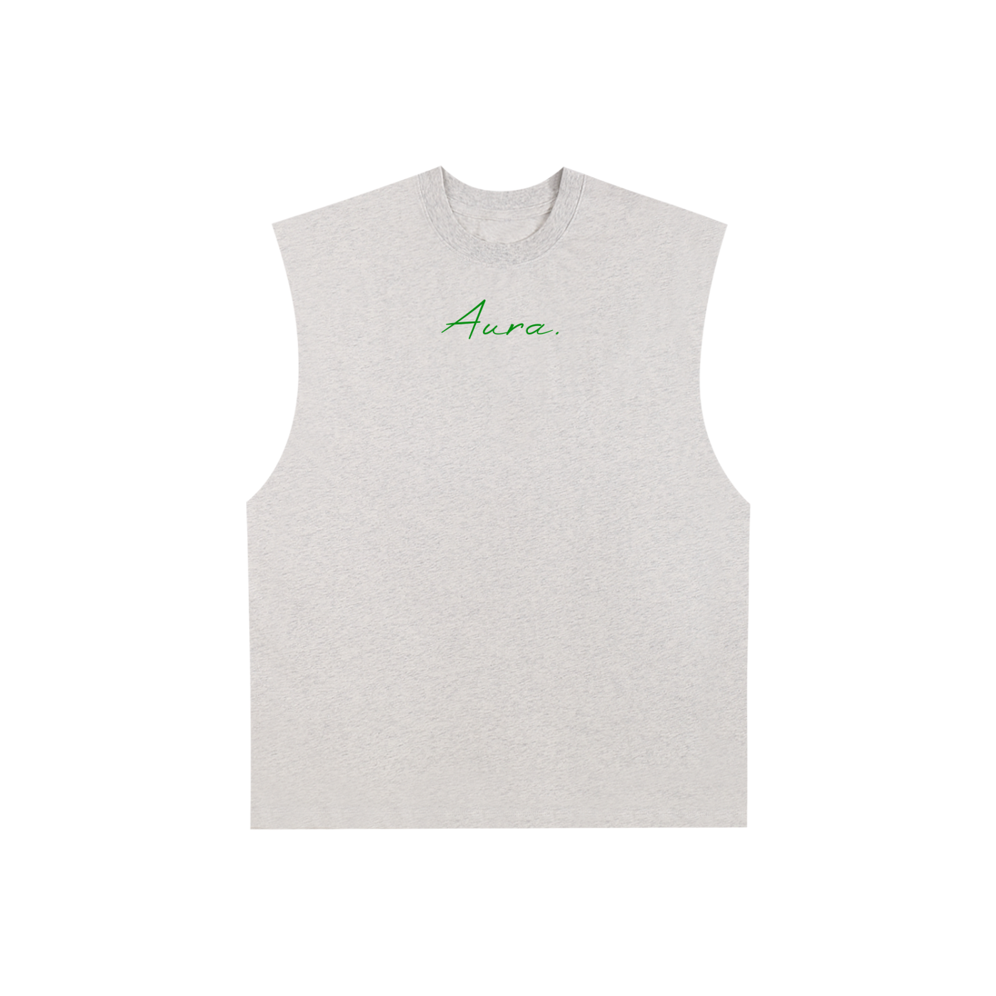 Raw Edge Cotton Tank Top