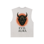 Raw Edge Cotton Tank Top