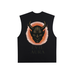 Raw Edge Cotton Tank Top