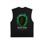 Raw Edge Cotton Tank Top