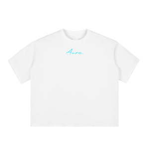 Boxy Half-Sleeve Raw-Edge T-Shirt