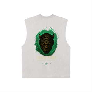 Raw Edge Cotton Tank Top